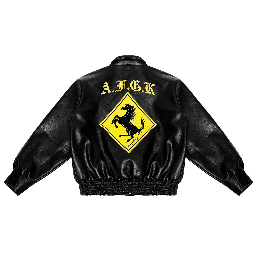 Varsity Ferrari yellow jacket