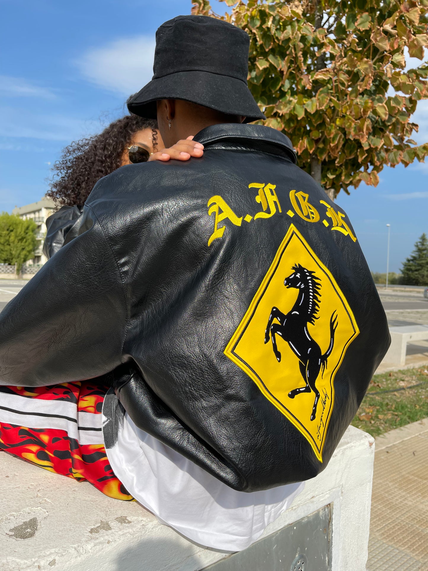 Varsity Ferrari yellow jacket